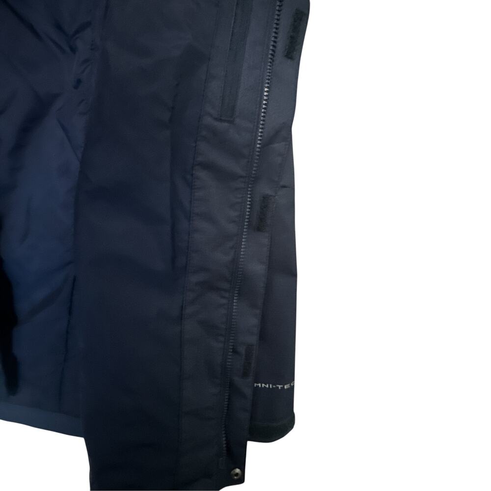 Columbia Master the Mountain EXS Rain Jacket Mens M Navy Omni-Tech Waterproof - Picture 6 of 8